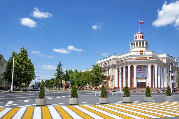 Kemerowo Russland Juni 2019 Blick Auf Die Hauptstraße Und Das — Stockfoto