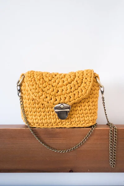 Mode textil kvinnliga handväska — Stockfoto