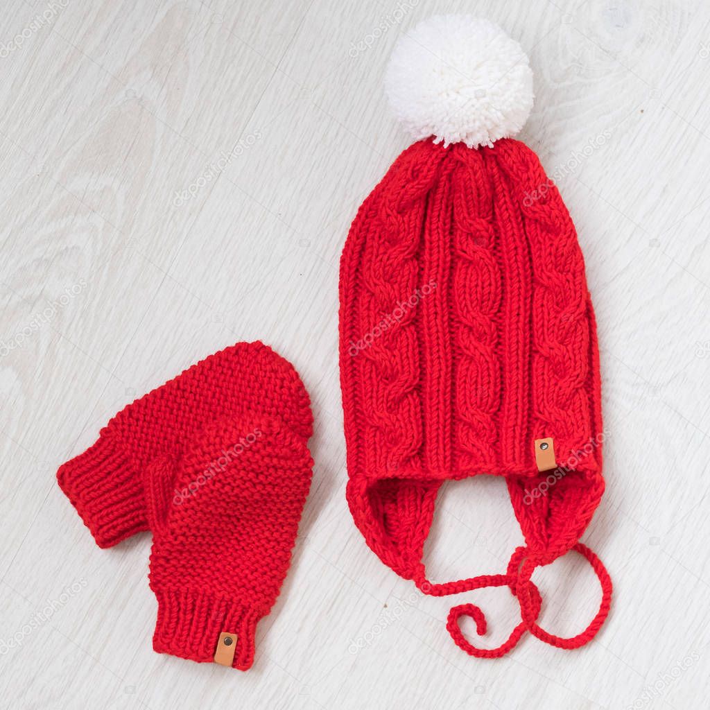 cozy knitted winter set