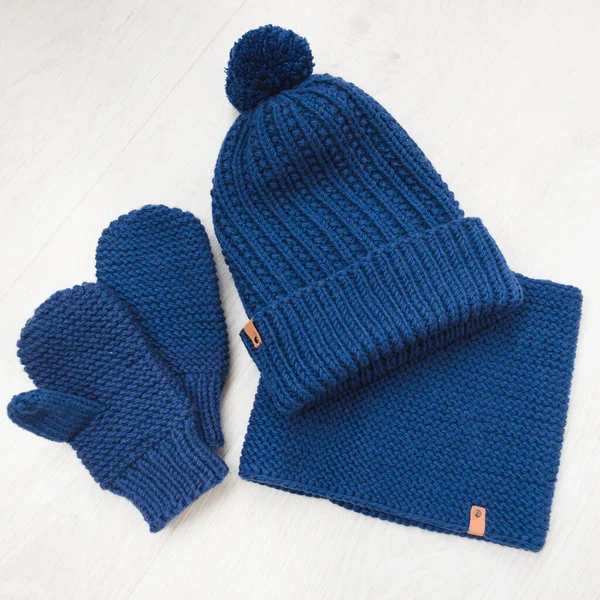 Accogliente maglia invernale set — Foto Stock
