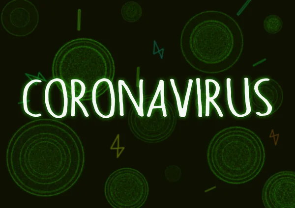 Ilustrativní příklad nového čínského koronaviru, Covid-19 nebo 2019 nCov — Stock fotografie