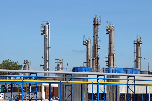 Refinería Planta Petroquímica Zona Industrial — Foto de Stock