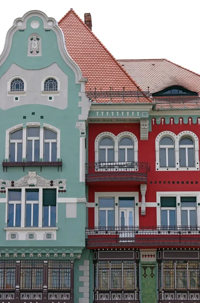 Kolorowy Budynek Starego Timisoara Rumunia — Zdjęcie stockowe