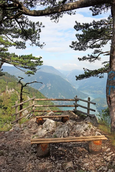 Beroemde gezichtspunt Banjska stena Tara berg Servië — Stockfoto