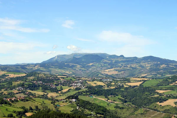 Apennine mountains San Marino Italy landscape — Stock Photo, Image