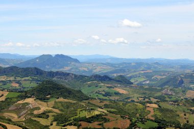 Apenin Dağları ve tepeler San Marino manzara