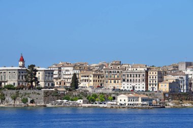 eski Corfu town Yunanistan yaz sezonu