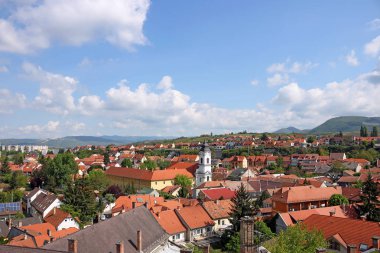 Eger kilise ve cityscape evler