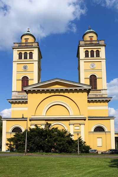 De basiliek van de kathedraal van Eger, Hongarije — Stockfoto