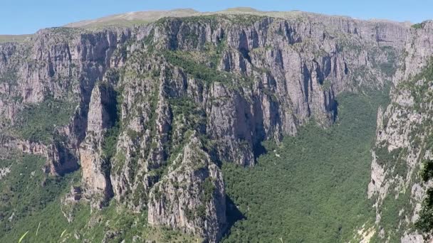 Vikos gorge Zagoria Yunanistan — Stok video