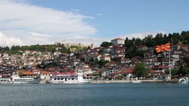 şehir ve Ohri Gölü Makedonya