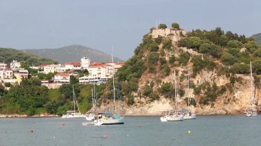 Eski Kale Tepe Parga Yunanistan üzerinde