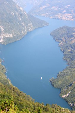 Drina river canyon Tara dağ Sırbistan