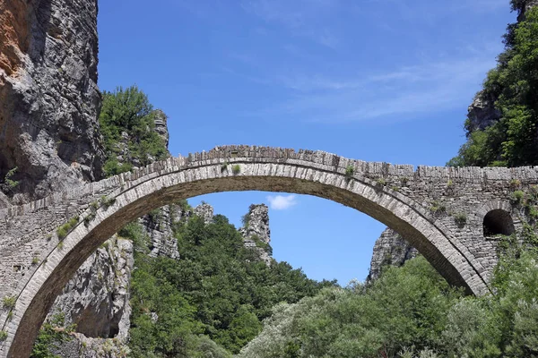 Kokkori kamenný most Zagoria Řecko — Stock fotografie