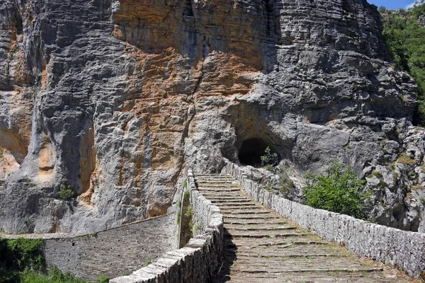 Kokkori kamenný most detail Zagoria Řecko — Stock fotografie