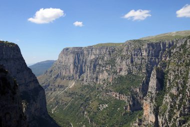Vikos geçit Pindos dağ Zagoria Yunanistan 