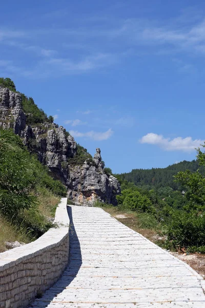 Kamenná cesta Řecko Epirus Zagoria — Stock fotografie