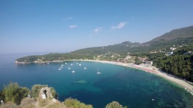 Valtos manzara Parga Yunanistan plaj