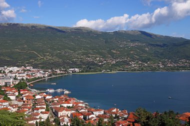 Ohri Gölü ve şehir manzarası