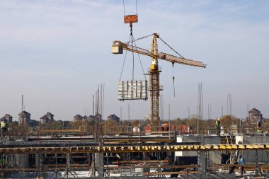 Vinç devam inşaat malzemesi yeni bina inşaat s