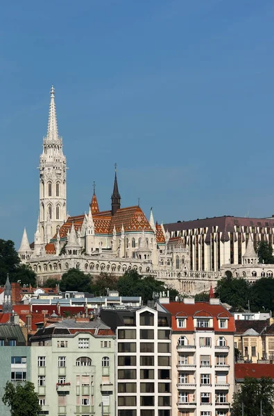 Εκκλησία Matthias και Fishermans Πύργος της Βουδαπέστης — Φωτογραφία Αρχείου