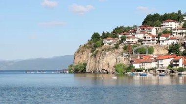 Ohri Gölü ve şehir Makedonya