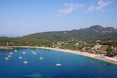 Valtos Parga Yunanistan yatay yaz sezonu plaj.