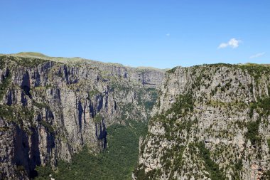 Vikos Zagoria Yunanistan yatay yaz sezonu geçit.