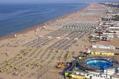 beach Rimini Adriatic sea Italy summer season clipart