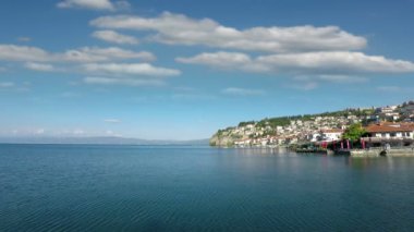 Ohri Gölü Makedonya yatay yaz sezonu