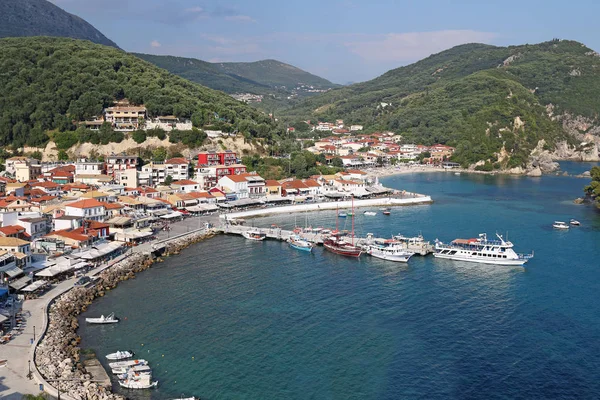 Parga Řecko známé turistické destinace letní sezóny — Stock fotografie
