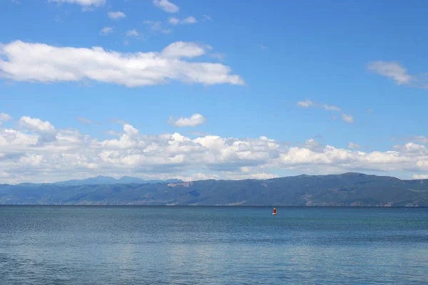 Lac Ohrid Macédoine paysage saison estivale — Photo