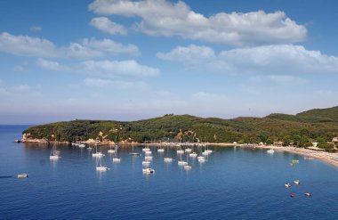 Valtos beach Parga Yunanistan yaz sezonu 