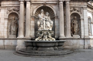 Viyana Avusturya'da Danubius fontain Albertina