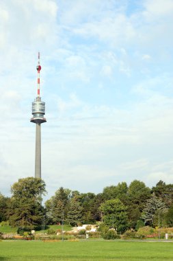 Tv tower in Donau Park Vienna Austria