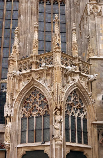 Saint stephens kathedrale detail wien Österreich — Stockfoto