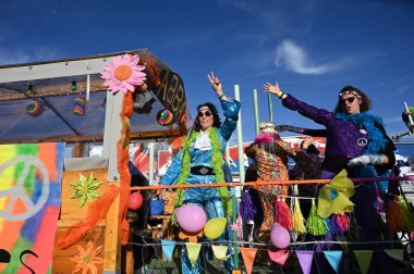 Vienna/Austria-02.22.2020: Fasching carnival at Prater amusement park