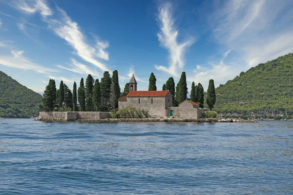 Monasterio San Jorge Perast Montenegro — Foto de Stock