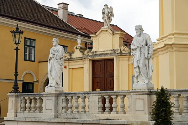 Pfarrkirche Kostel Laxenburgu Detail Rakousko — Stock fotografie