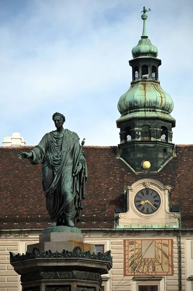 Monument Emperor Franz Vienna Austria — Stock Photo, Image