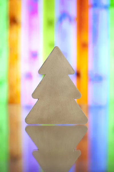 Árbol de Navidad sobre fondo abstracto — Foto de Stock