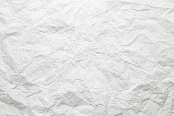 White background or texture - creased paper sheet