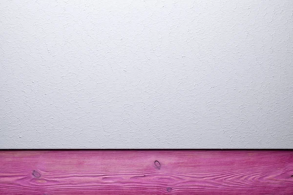 두 레이어 배경-칠한 표면 및 분홍색 나무 판자 — 스톡 사진