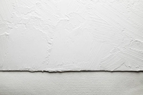 Vit puts på väggen och handgjort papper kalkylbladsbakgrund eller — Stockfoto