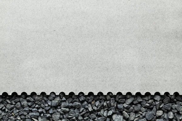 Blank paper sheet on gravel background — Stock Photo, Image