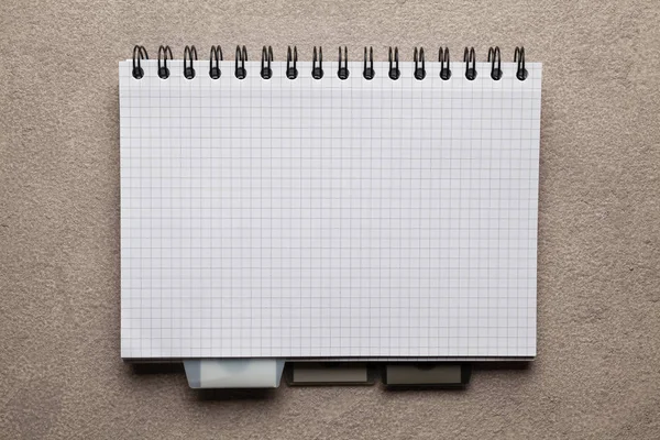 Office or school notebook on table — Stock Photo, Image