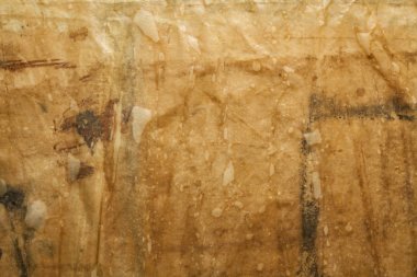 Buruşuk el yapımı kağıt sayfası - arka plan veya doku