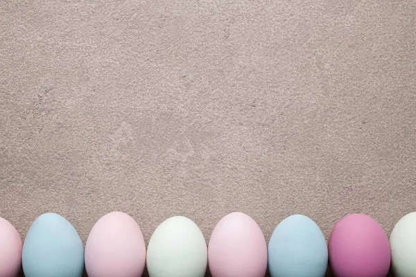Huevos Pascua Colores Sobre Fondo Grunge —  Fotos de Stock