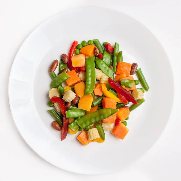 Steamed Vegetables Plate — Stock Photo, Image