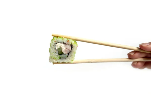 Tradicional Japonês Sushi Roll — Fotografia de Stock